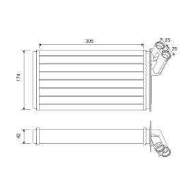 Wärmetauscher, Innenraumheizung 812116 von VALEO günstig für 143,87 € online kaufen
