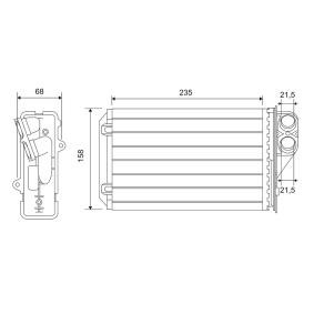 Wärmetauscher, Innenraumheizung 812215 von VALEO günstig für 27,36 € online kaufen