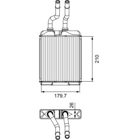 Comprar Radiador de calefacción de VALEO 812278 a bajo precio de 71,52 €