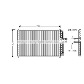 Klimakondensator FD5230 LINCOLN von PRASCO
