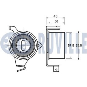 Umlenk- / Führungsrolle, Keilrippenriemen 55021 von RUVILLE günstig für 25,44 € online kaufen