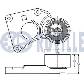 Achetez des Galet enrouleur de courroie d'accessoire RUVILLE 55124 à prix pour 23,84 €