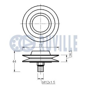 Umlenk- / Führungsrolle, Keilrippenriemen 55138 von RUVILLE günstig für 24,61 € online kaufen