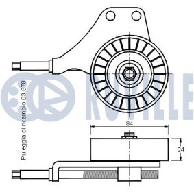 Umlenk- / Führungsrolle, Keilrippenriemen 55140 von RUVILLE günstig für 14,77 € online kaufen