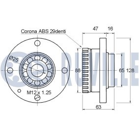 Spannrolle, Zahnriemen 55454 von RUVILLE günstig für 18,48 € online kaufen
