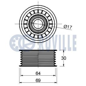 Generatorfreilauf 55583 von RUVILLE günstig für 13,93 € online kaufen