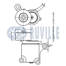 Spannrolle, Zahnriemen 55822S von RUVILLE günstig für 49,86 € online kaufen