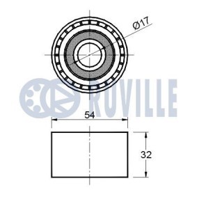 Spannrolle, Keilrippenriemen 55893 von RUVILLE günstig für 15,36 € online kaufen