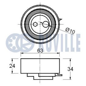 Umlenk- / Führungsrolle, Keilrippenriemen 55941 von RUVILLE günstig für 15,96 € online kaufen