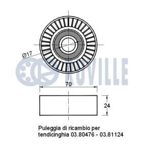 Spannrolle, Zahnriemen für PEUGEOT von RUVILLE