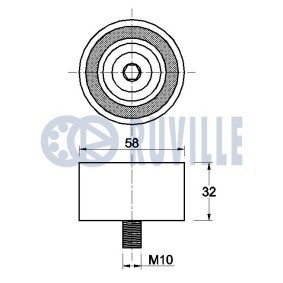 Umlenkrolle, Zahnriemen 55979 von RUVILLE günstig für 48,91 € online kaufen