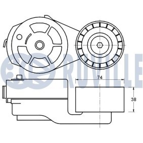 Umlenk- / Führungsrolle, Keilrippenriemen 55991 von RUVILLE günstig für 16,56 € online kaufen