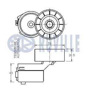 Umlenk- / Führungsrolle, Keilrippenriemen 55996 von RUVILLE günstig für 40,85 € online kaufen