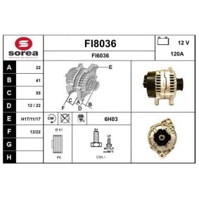 Lichtmaschine FI8036 von SNRA günstig für 196,39 € online kaufen
