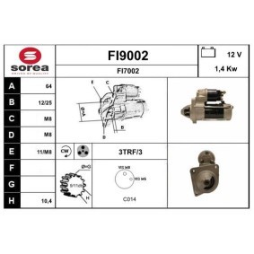 Köp Startmotor av SNRA FI9002 till det låga priset 2455,33 kr