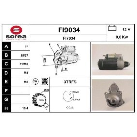 Köp Startmotor av SNRA FI9034 till det låga priset 1971,37 kr