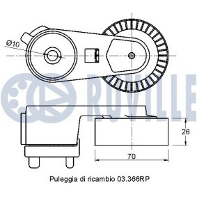 Spannrolle, Keilrippenriemen 56639 von RUVILLE günstig für 74,89 € online kaufen