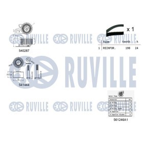 Umlenkrolle, Zahnriemen 56927 von RUVILLE günstig für 47,39 € online kaufen