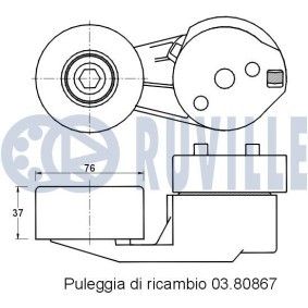 Umlenkrolle, Zahnriemen 57009 von RUVILLE günstig für 109,40 € online kaufen