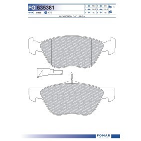 Bremsbeläge von FOMAR Friction
