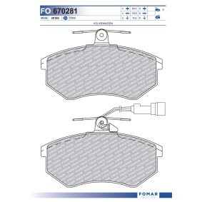 Bremsbeläge von FOMAR Friction