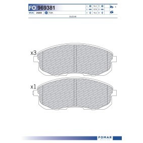Bremsbeläge von FOMAR Friction