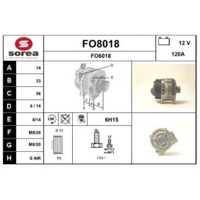 Lichtmaschine für ALFA ROMEO von SNRA