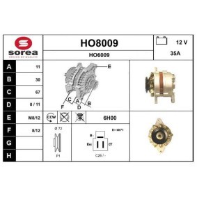 Lichtmaschine HO8009 von SNRA günstig für 122,77 € online kaufen