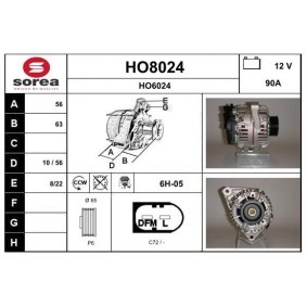 Lichtmaschine HO8024 von SNRA günstig für 183,68 € online kaufen