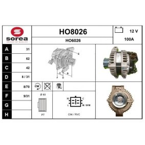 Lichtmaschine HO8026 von SNRA günstig für 248,49 € online kaufen