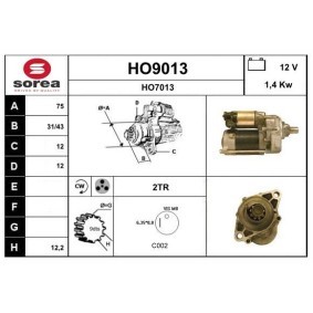 Anlasser HO9013 von SNRA günstig für 171,58 € online kaufen