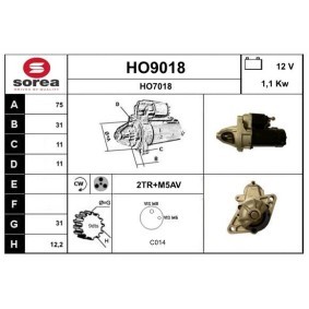 Anlasser HO9018 von SNRA günstig für 171,58 € online kaufen