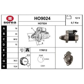 Anlasser für HONDA von SNRA