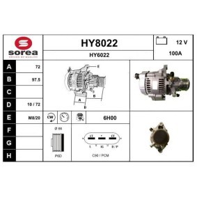 Lichtmaschine für HYUNDAI von SNRA