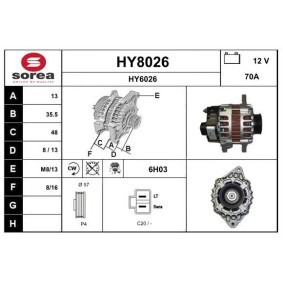 Lichtmaschine HY8026 von SNRA günstig für 108,17 € online kaufen