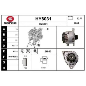 Lichtmaschine für HYUNDAI von SNRA