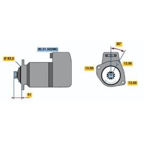 Köp Startmotor av BOSCH 0 001 416 011 till det låga priset 18151,75 kr