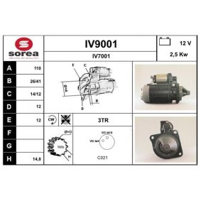 Comprar Motor de arranque de SNRA IV9001 a bajo precio de 203,89 €