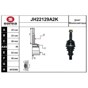 Acquista Kit giunti semiasse da SNRA JH22129A2K a buon mercato per soli 137,15 €