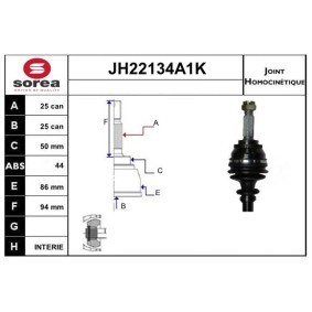 Acquista Kit giunti semiasse da SNRA JH22134A1K a buon mercato per soli 137,15 €