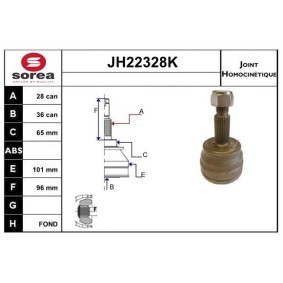Achetez des Jeu de joints, arbre de transmission SNRA JH22328K à prix pour 123,23 €