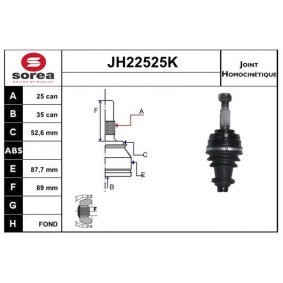 Acquista Kit giunti semiasse da SNRA JH22525K a buon mercato per soli 119,49 €