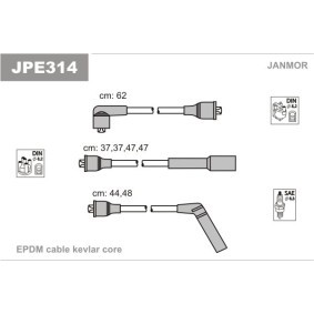 Zündleitungssatz JPE314 von JANMOR günstig für 11,52 € online kaufen