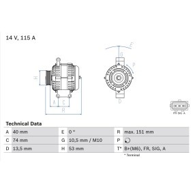 Nebelscheinwerfer für FORD von BOSCH