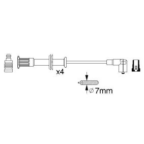Zündleitungssatz 0 356 912 829 von BOSCH günstig für 96,60 € online kaufen