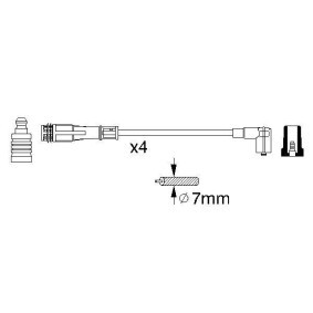 Zündleitungssatz 0 356 912 881 von BOSCH günstig für 115,92 € online kaufen