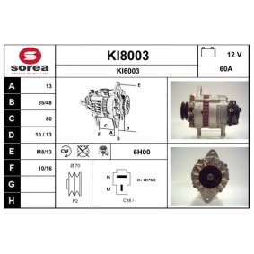 Lichtmaschine für KIA von SNRA