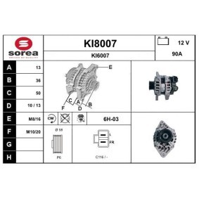 Lichtmaschine KI8007 von SNRA günstig für 262,46 € online kaufen