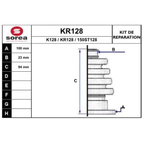 Faltenbalgsatz, Antriebswelle KR128 von EAI günstig für 17,47 € online kaufen