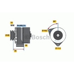 Lichtmaschine 0 986 034 120 von BOSCH günstig für 268,08 € online kaufen